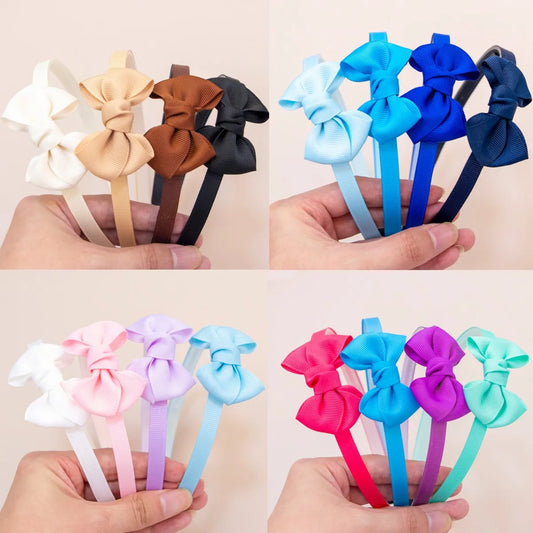 4pcs Ribbon Hair Bows Headbands