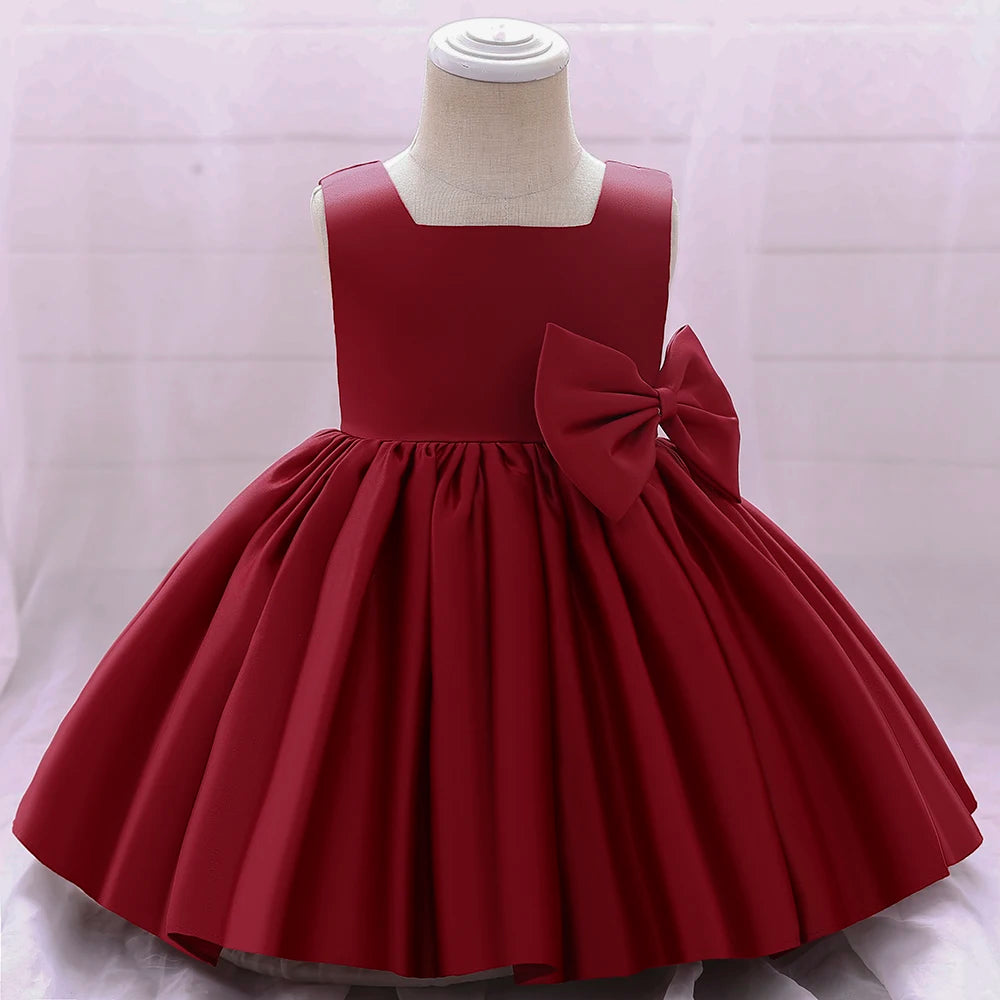 Big-Bow Party Dress 3M to 10Y - More colours to choose