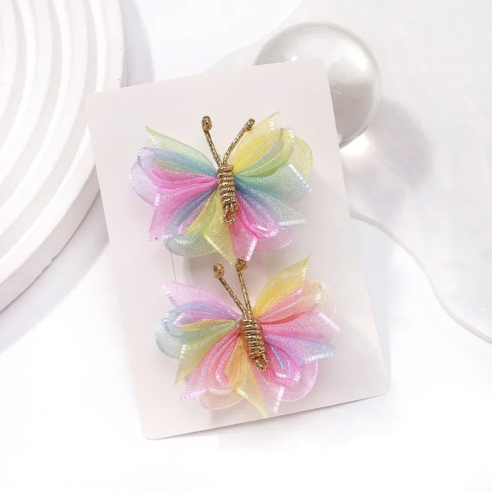 2Pcs/Set Butterfly Hair Clips - More Varieties to Choose