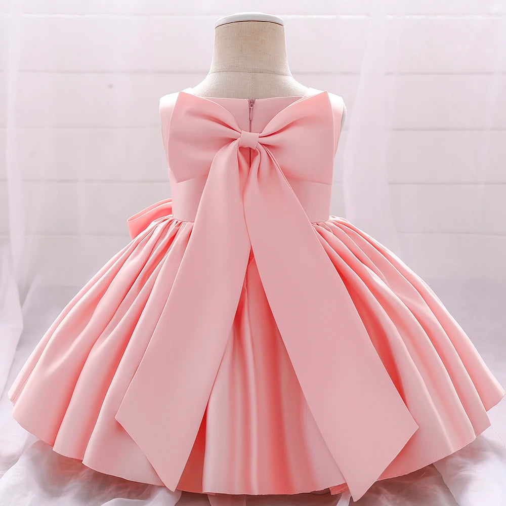 Big-Bow Party Dress 3M to 10Y - More colours to choose