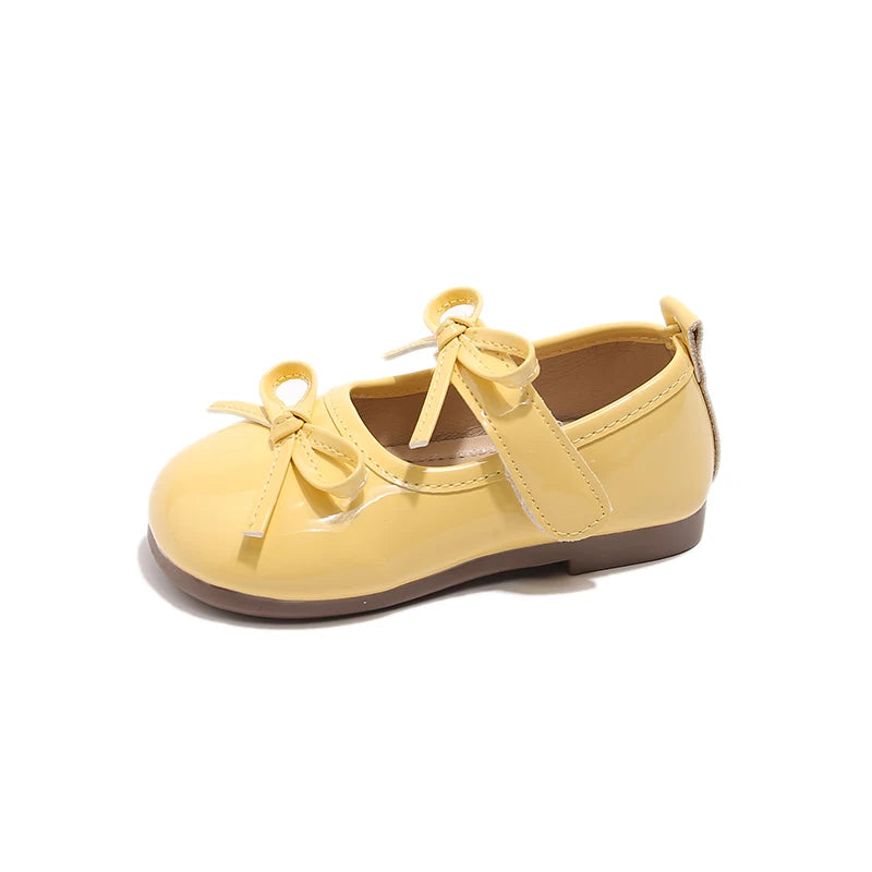 Bowknot Yellow Shoes