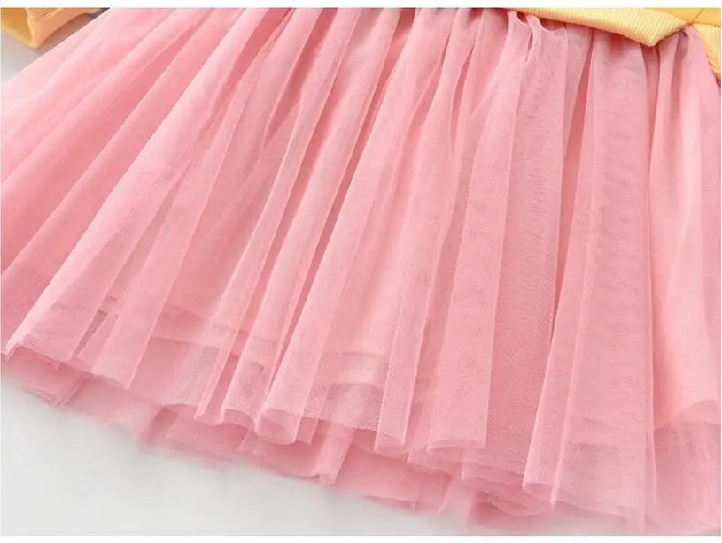 Rainbow Stripes Casual Dress 3Y to 7Y