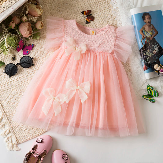 3 Bow Party Dress 9M to 3Y - More colours to choose