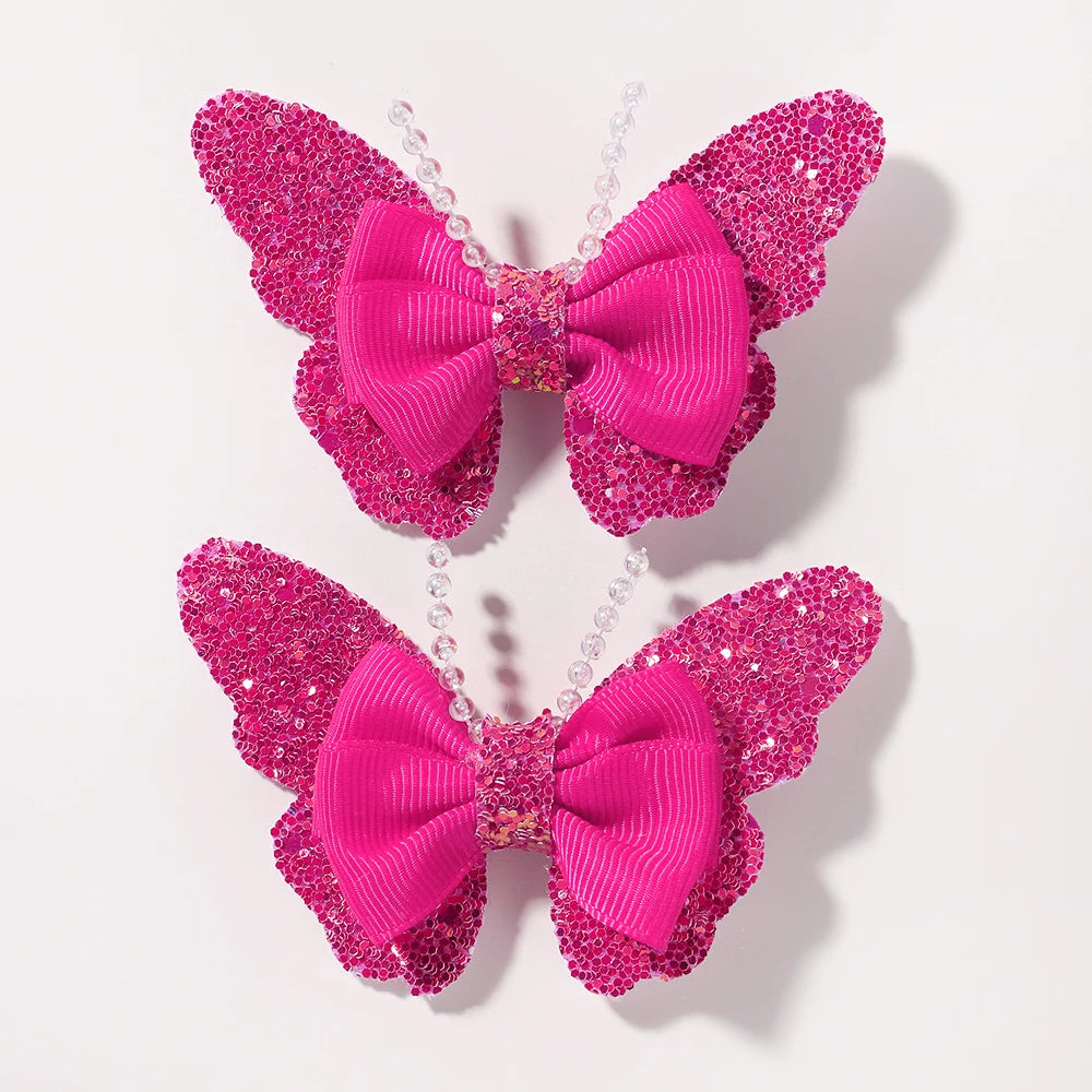 2Pcs/Set Butterfly Hair Clips - More Varieties to Choose