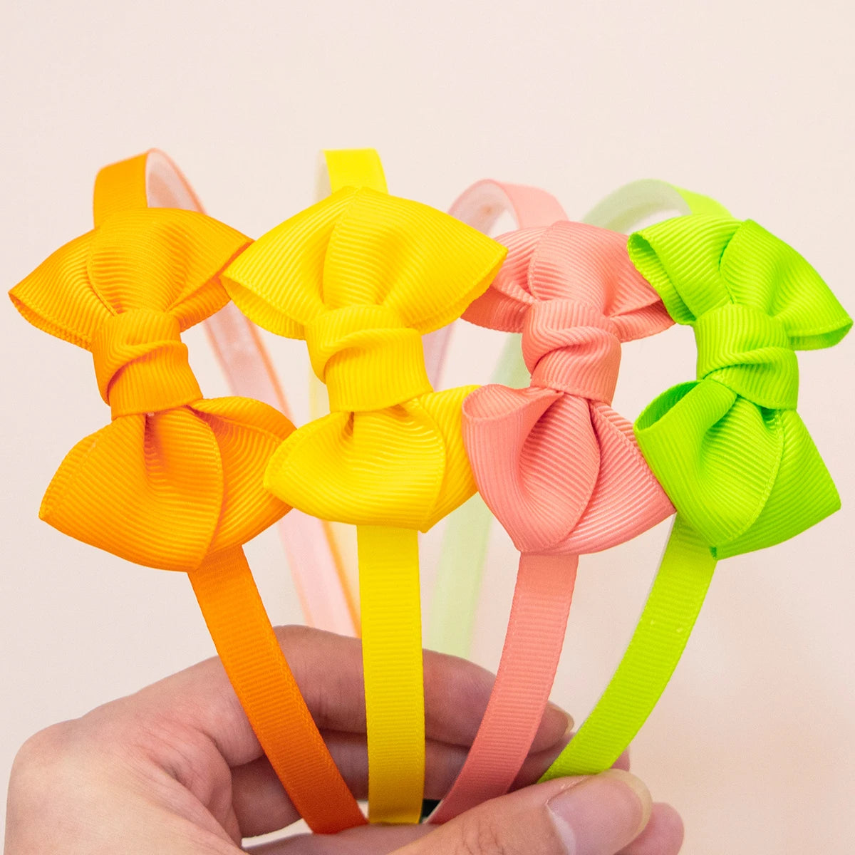 4pcs Ribbon Hair Bows Headbands