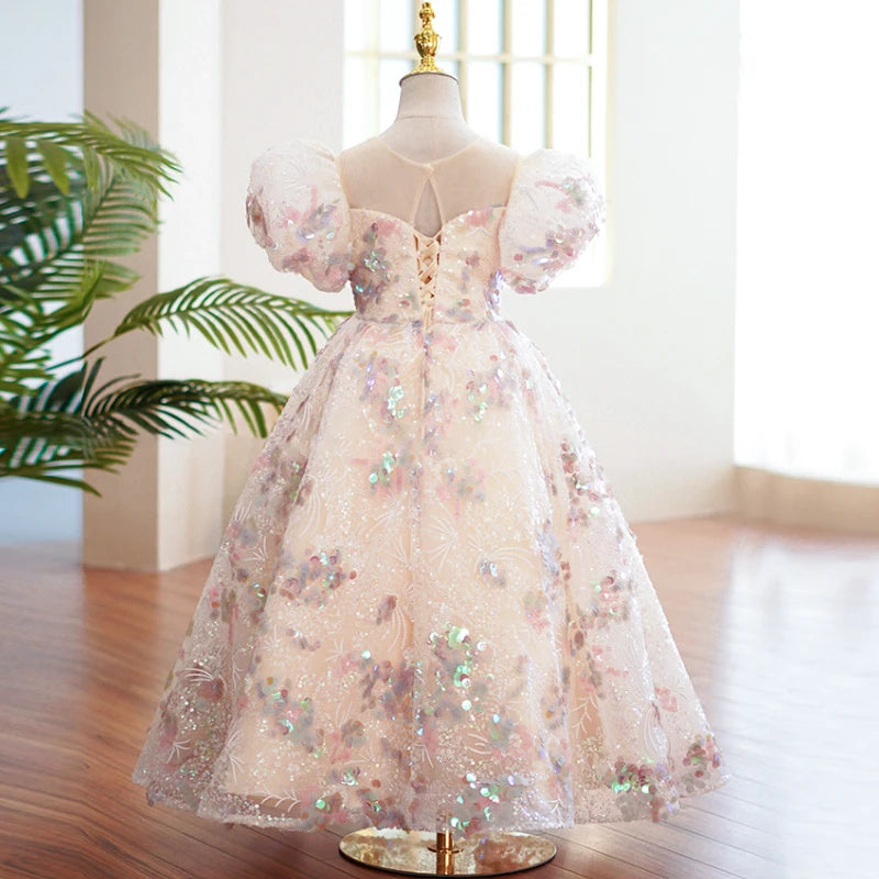 Formal Lace-Sequin Gown Party Dress 18M to 14Y