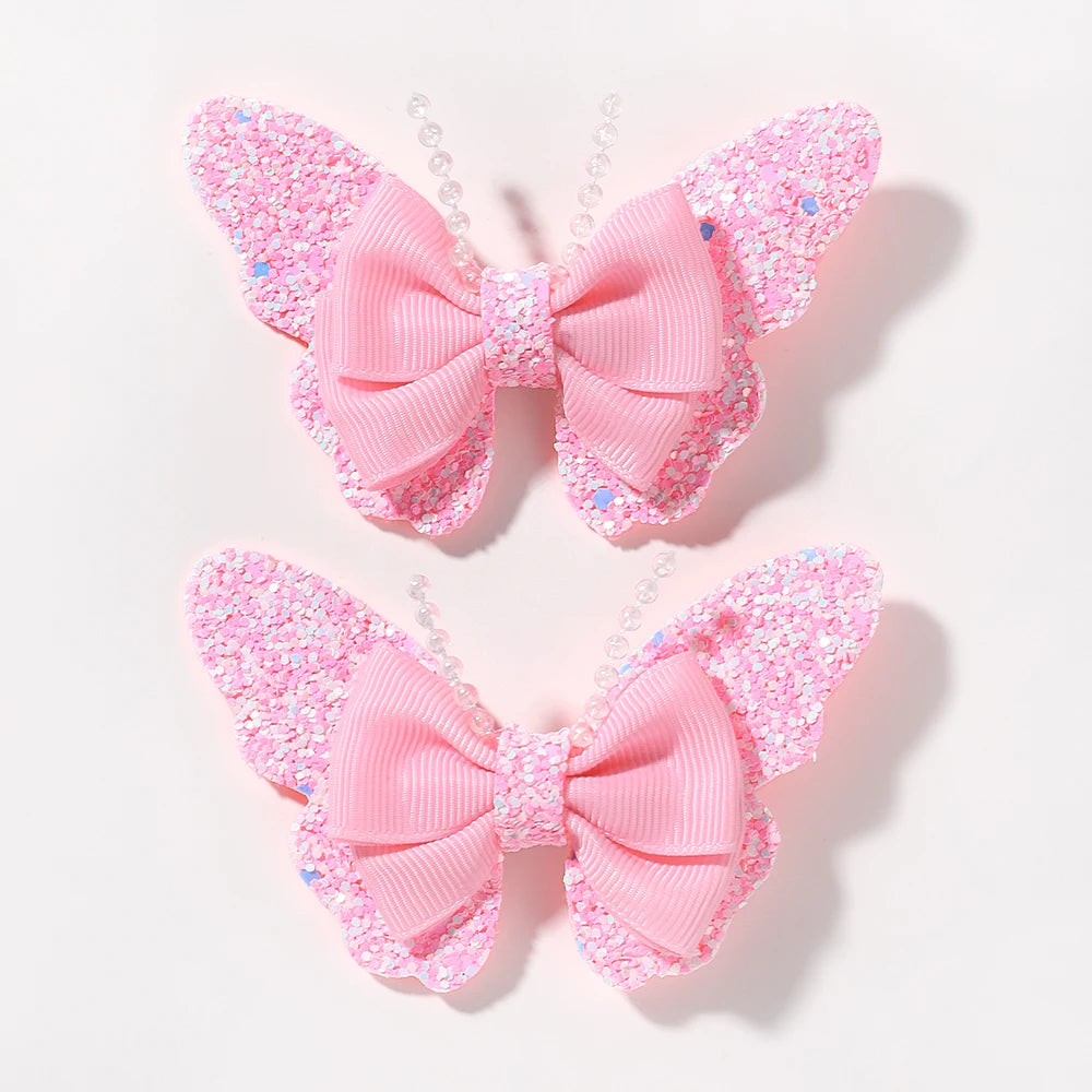 2Pcs/Set Butterfly Hair Clips - More Varieties to Choose