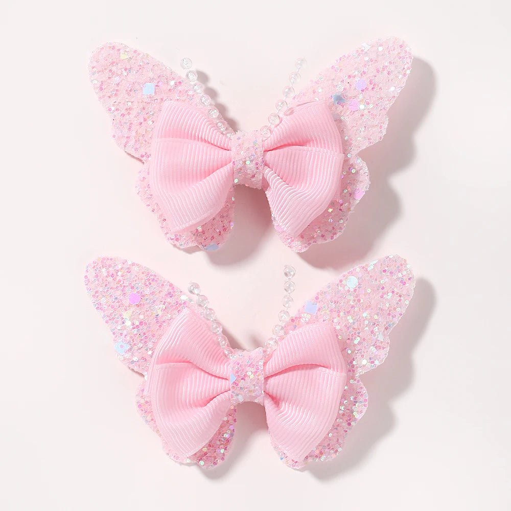 2Pcs/Set Butterfly Hair Clips - More Varieties to Choose