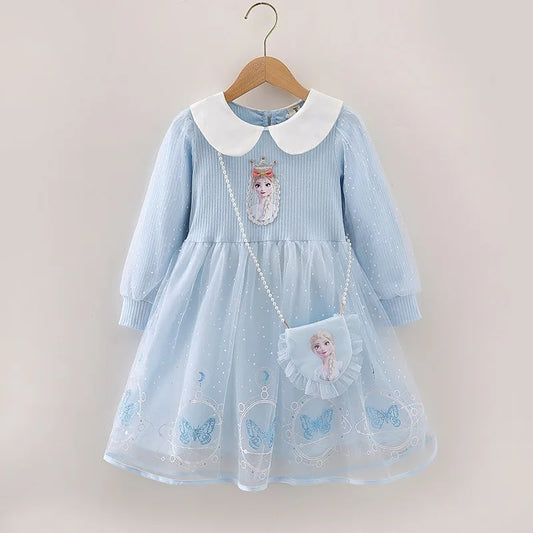 Disney Elsa Princess Casual Dress 2Y to 7Y