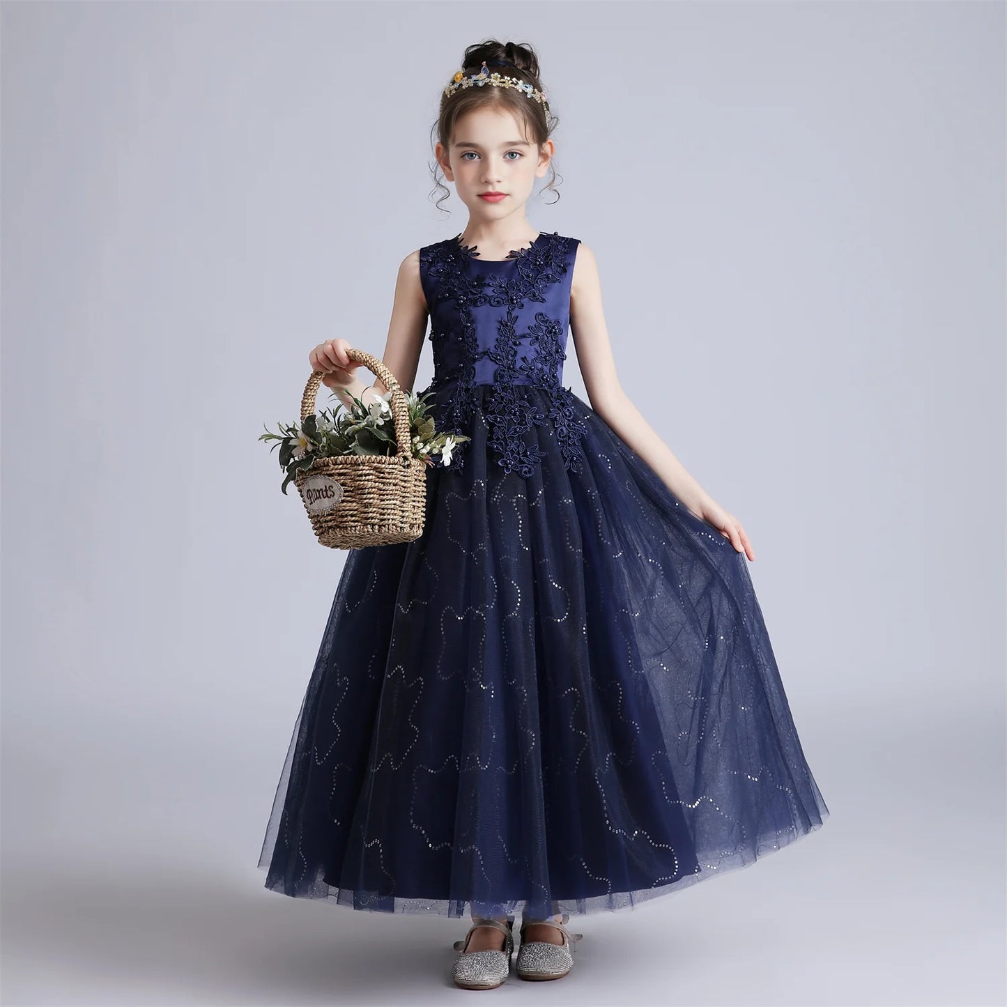 Lace Gown Party Dress 4Y to 12Y - More colours to choose